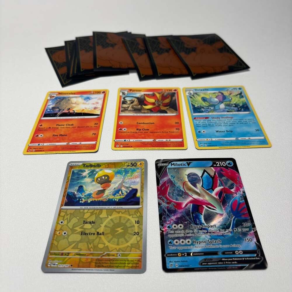 Pokemon Card Lot Ninetales Milotic V